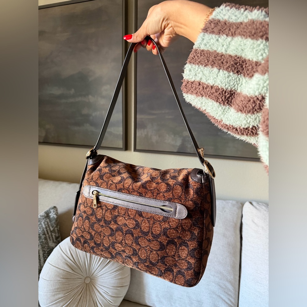 Coach Chenille Etta Flap Bag - Picture 3 of 6
